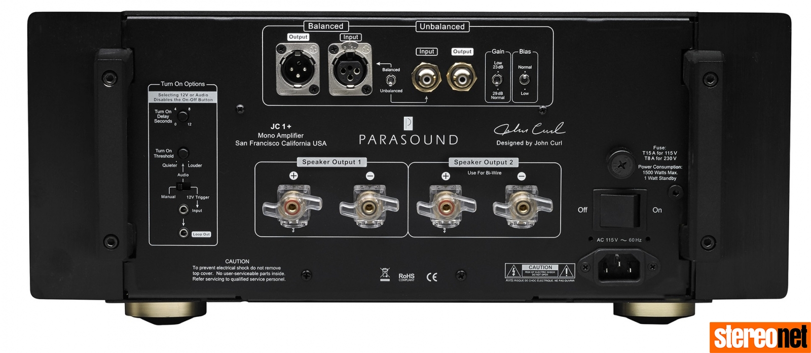 Parasound Halo JC 1+ power amp